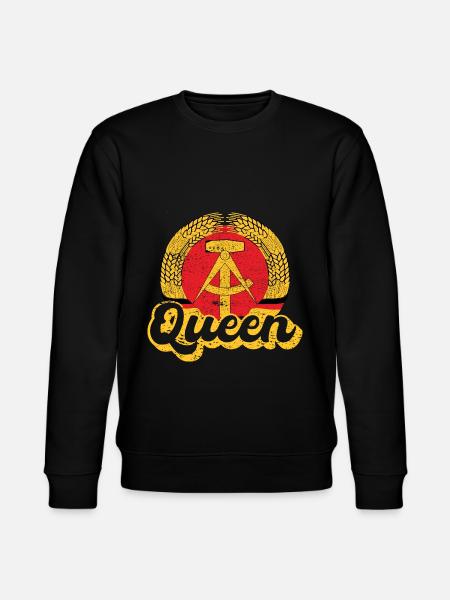 GDR Queen Nostalgia Gift - Stanley/Stella CHANGER Unisex Organic Sweatshirt - black