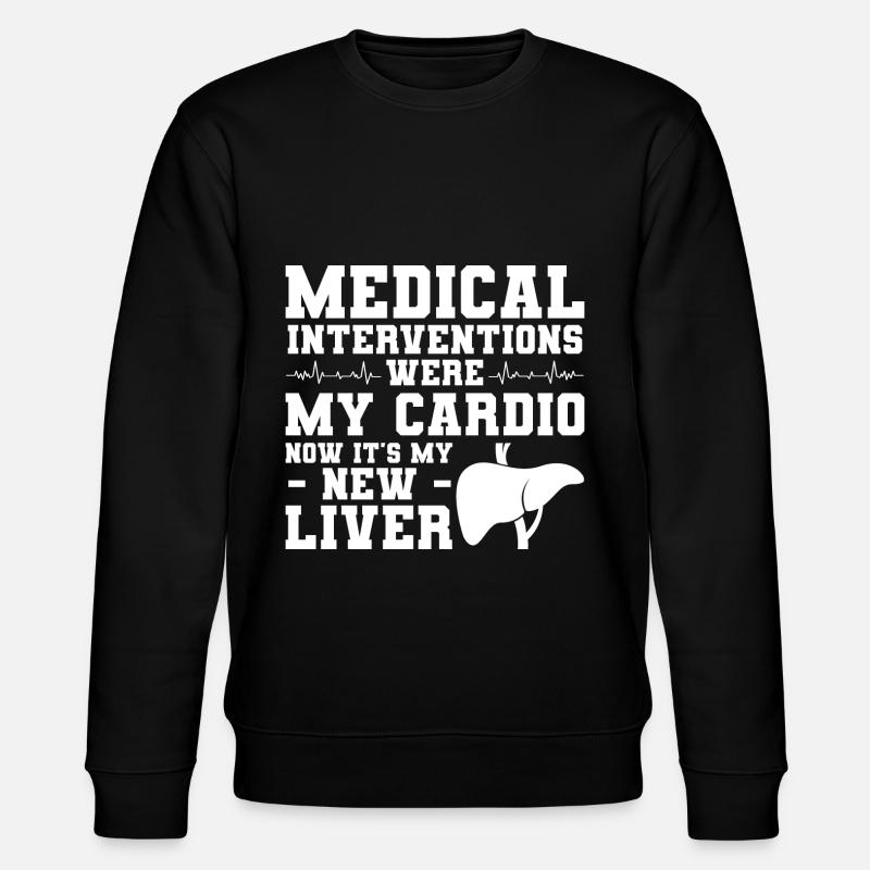 Lebertransplantation - Stanley/Stella Unisex Bio-Sweatshirt CHANGER  - Schwarz