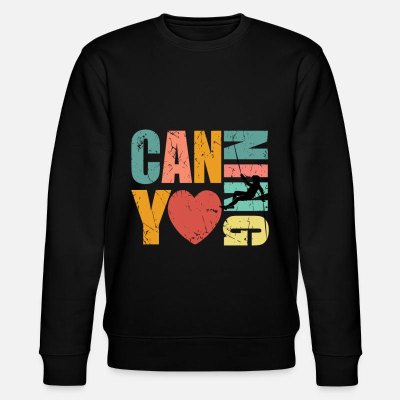 Canyoning Lover Canyoneer - Stanley/Stella CHANGER Unisex Organic Sweatshirt - black