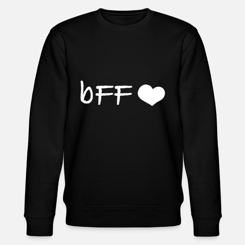 Beste Freunde - Stanley/Stella Unisex Bio-Sweatshirt CHANGER  - Schwarz
