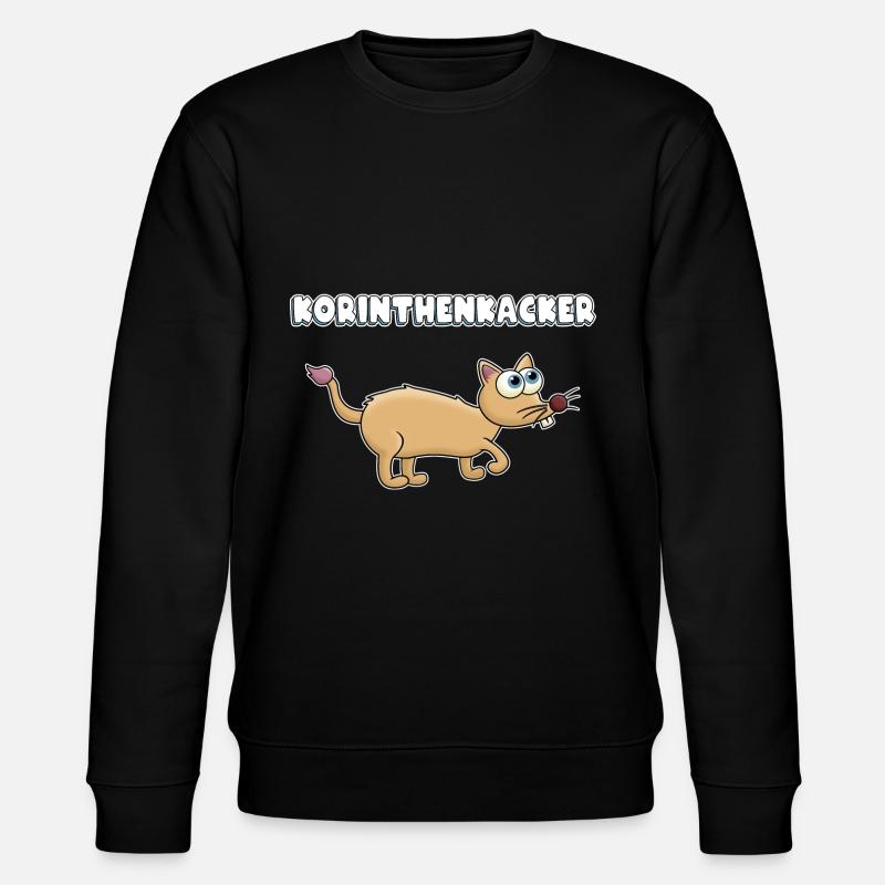 Korinthenkacker Comic Tier - Stanley/Stella Unisex Bio-Sweatshirt CHANGER  - Schwarz
