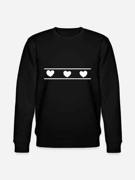 Heart Heart - Stanley/Stella CHANGER Unisex Organic Sweatshirt - black