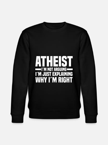 Atheism Proverbs - Stanley/Stella CHANGER Unisex Organic Sweatshirt - black