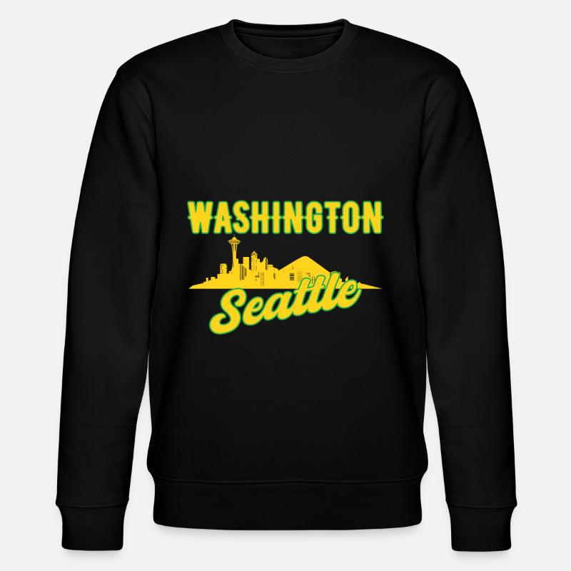 Washington Seattle Skyline Cadeau - Sweat bio CHANGER Stanley/Stella Unisexe - noir
