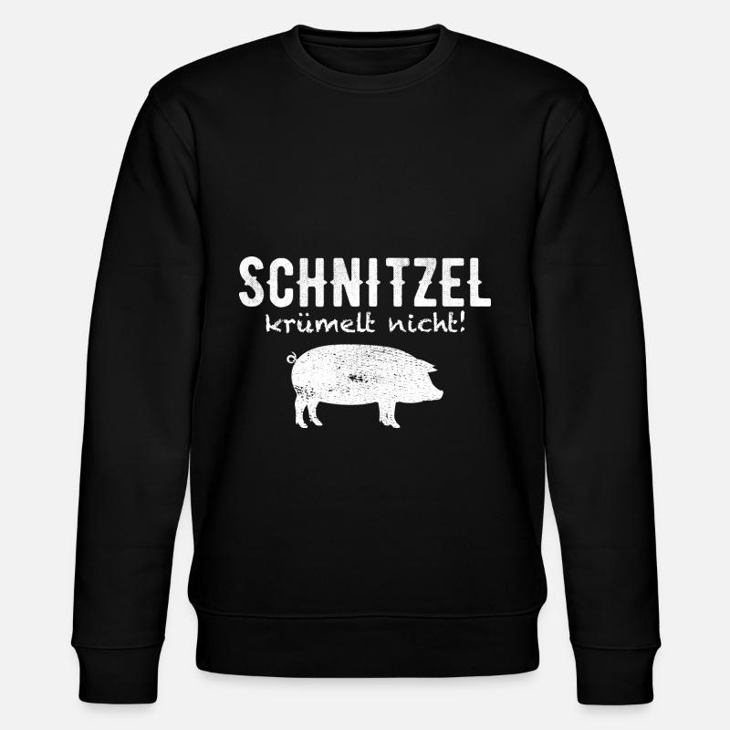 anti vegan Fleisch Grill Geschenk - Stanley/Stella Unisex Bio-Sweatshirt CHANGER - Schwarz