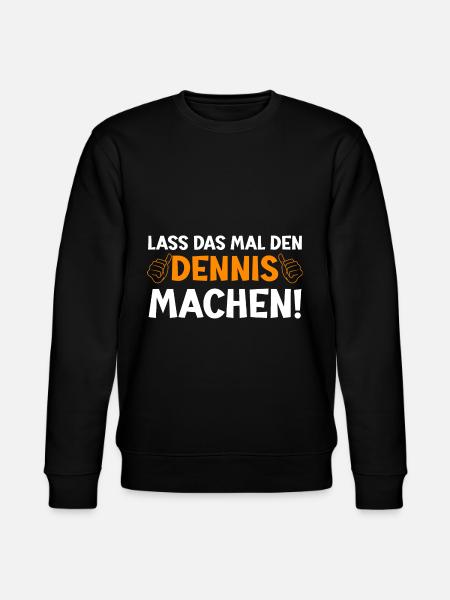 Dennis Vorname Dennis Spruch - Stanley/Stella Unisex Bio-Sweatshirt CHANGER  - Schwarz