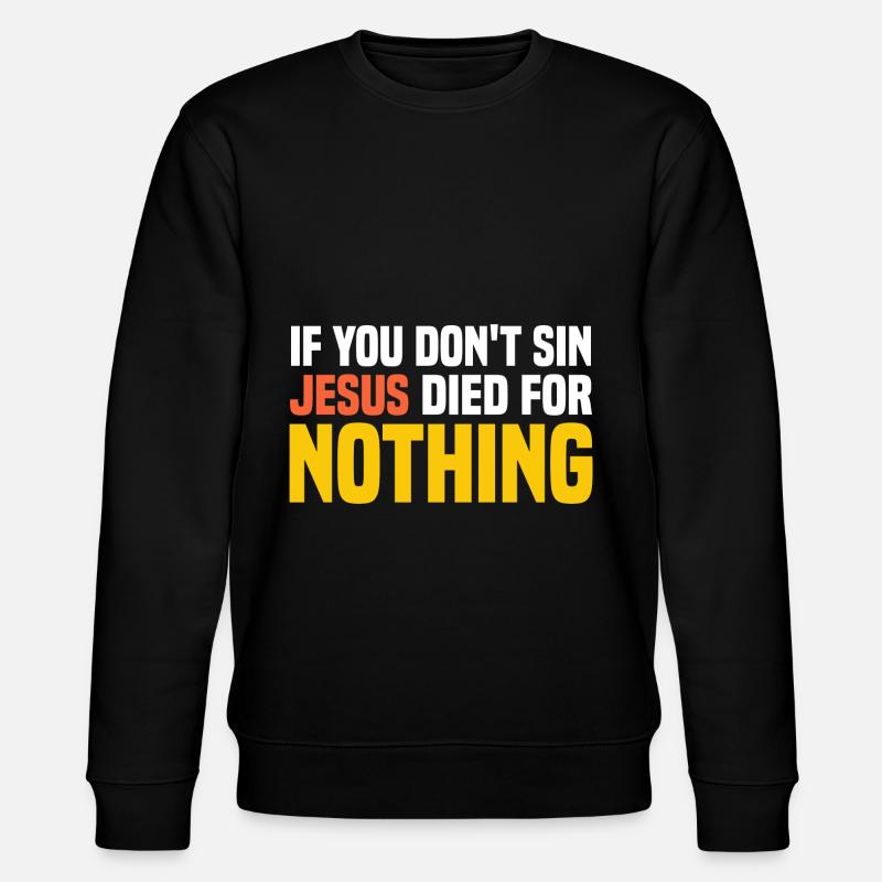Atheist - Stanley/Stella Unisex Bio-Sweatshirt CHANGER - Schwarz