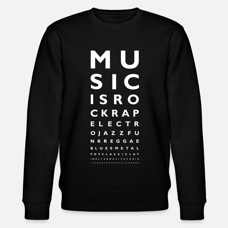 Musik ist - Stanley/Stella Unisex Bio-Sweatshirt CHANGER  - Schwarz