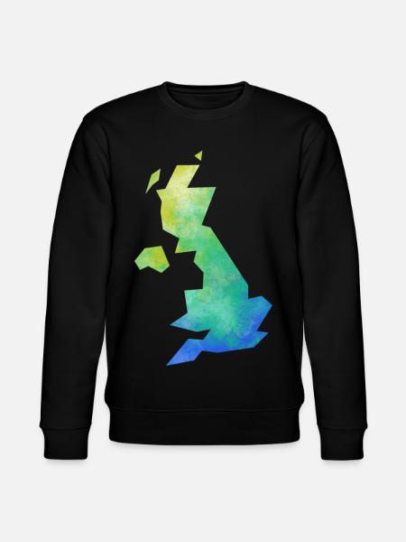 Map UK - Stanley/Stella CHANGER Unisex Organic Sweatshirt - black
