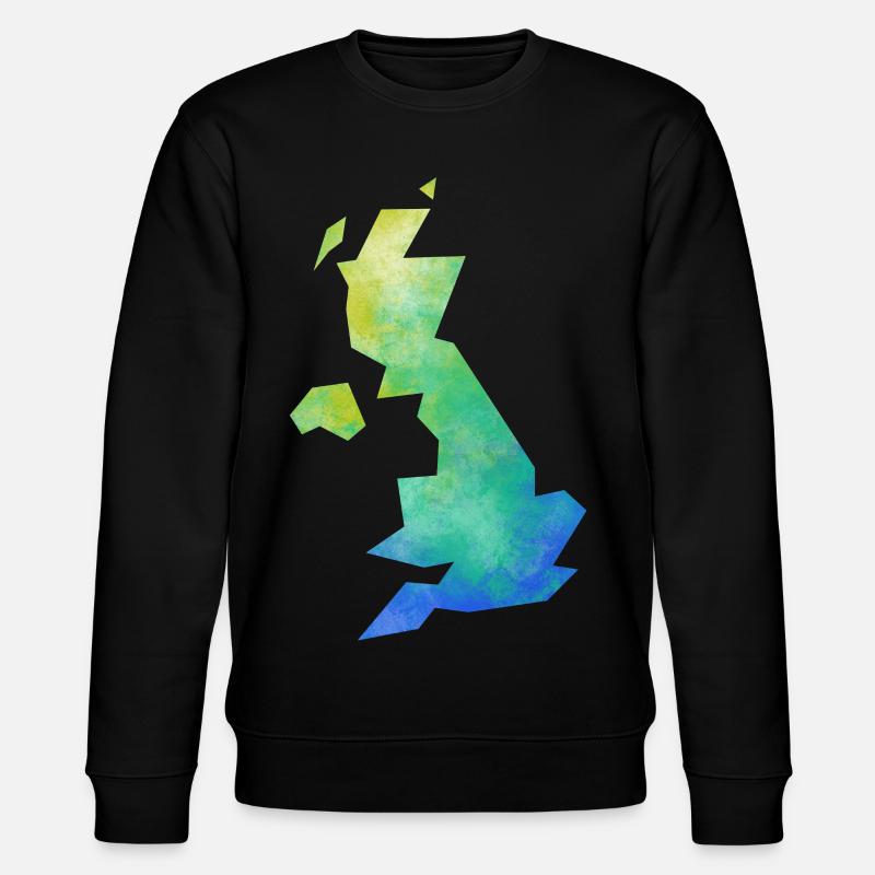 Map UK - Stanley/Stella CHANGER Unisex Organic Sweatshirt - black