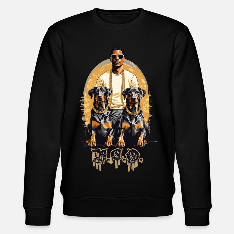 Rappeur avec Dobermans - Sweat bio CHANGER Stanley/Stella Unisexe - noir