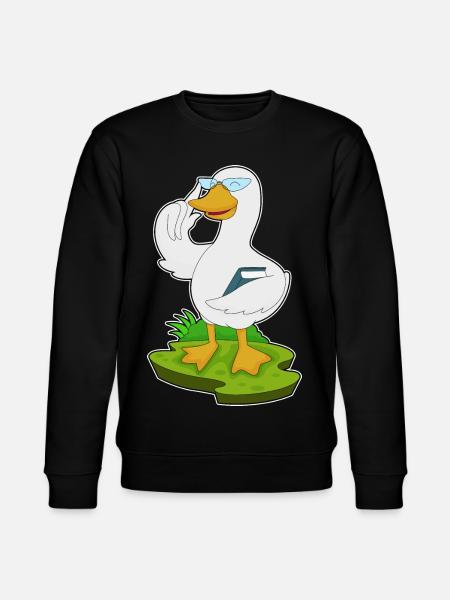 Duck Teacher Book School - Stanley/Stella CHANGER Unisex Organic Sweatshirt - black
