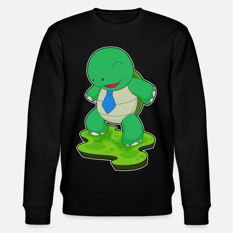 Turtle Necktie - Stanley/Stella CHANGER Unisex Organic Sweatshirt - black