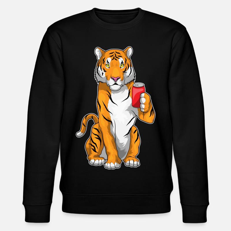 Tiger Limonade - Stanley/Stella Unisex Bio-Sweatshirt CHANGER - Schwarz