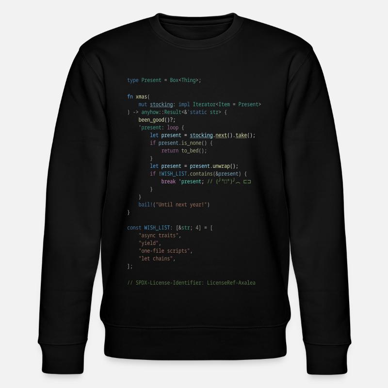 Noël rouille ! - Sweat bio CHANGER Stanley/Stella Unisexe - noir