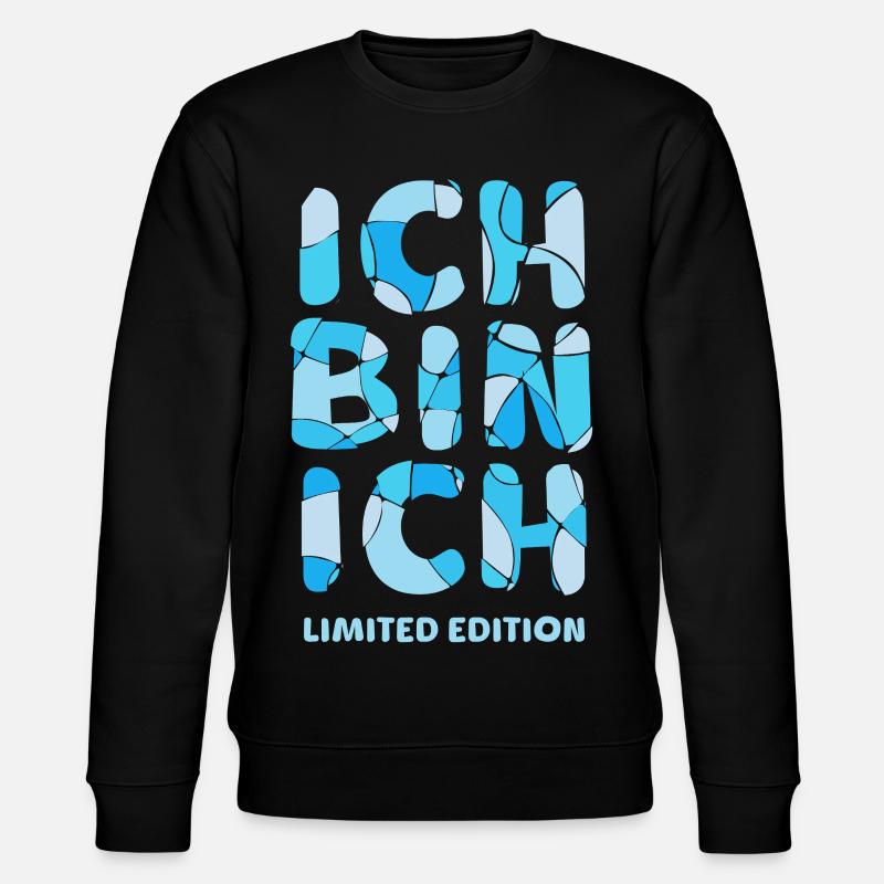 ICH BIN ICH - Limited Edition - Stanley/Stella Unisex Bio-Sweatshirt CHANGER  - Schwarz