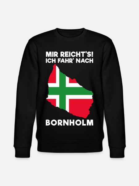 Bornholm Spruch - Stanley/Stella Unisex Bio-Sweatshirt CHANGER - Schwarz