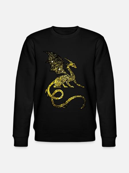 Cosmic Medieval Dragon - Stanley/Stella CHANGER Unisex Organic Sweatshirt - black