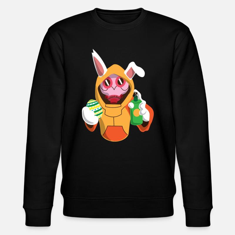 Lapin de Pâques oeufs de Pâques couleur doux mignon cadeau - Sweat bio CHANGER Stanley/Stella Unisexe - noir