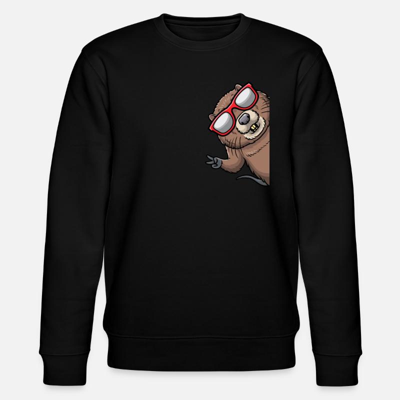 Muskrat - Stanley/Stella CHANGER Unisex Organic Sweatshirt - black