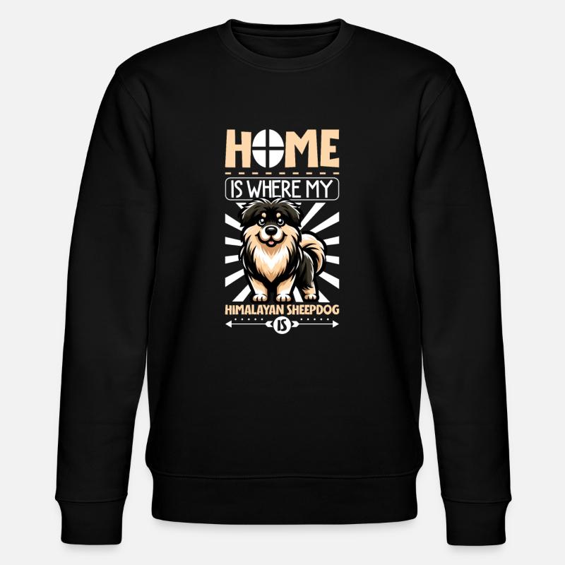 Home - Himalayan Shepherd Dog - Stanley/Stella CHANGER Unisex Organic Sweatshirt - black