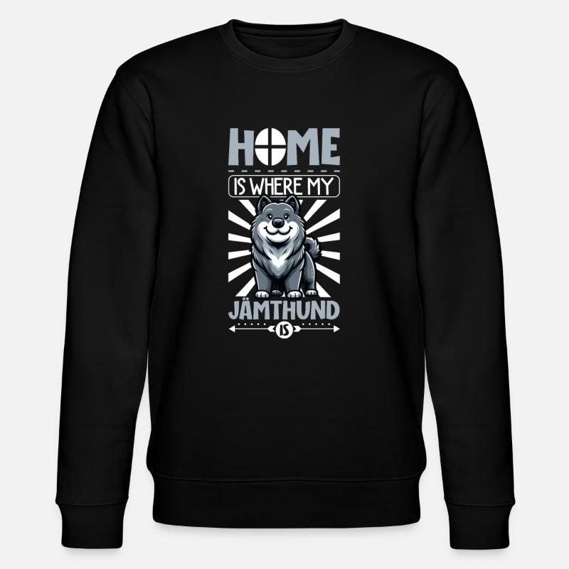 Zuhause - Jämthund - Stanley/Stella Unisex Bio-Sweatshirt CHANGER  - Schwarz