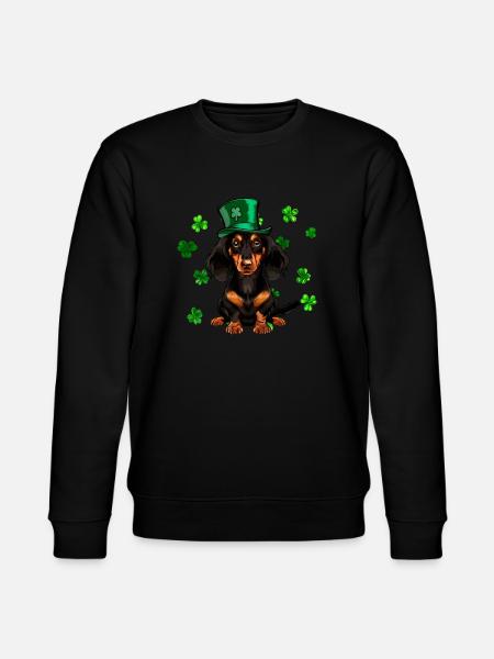 Teckel St Patrick’s Day Shamrock - Sweat bio CHANGER Stanley/Stella Unisexe - noir