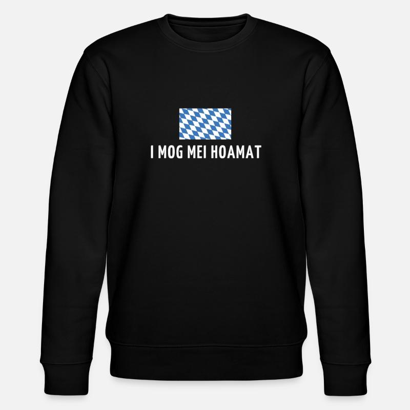 Bayern Heimat Spruch - Stanley/Stella Unisex Bio-Sweatshirt CHANGER  - Schwarz