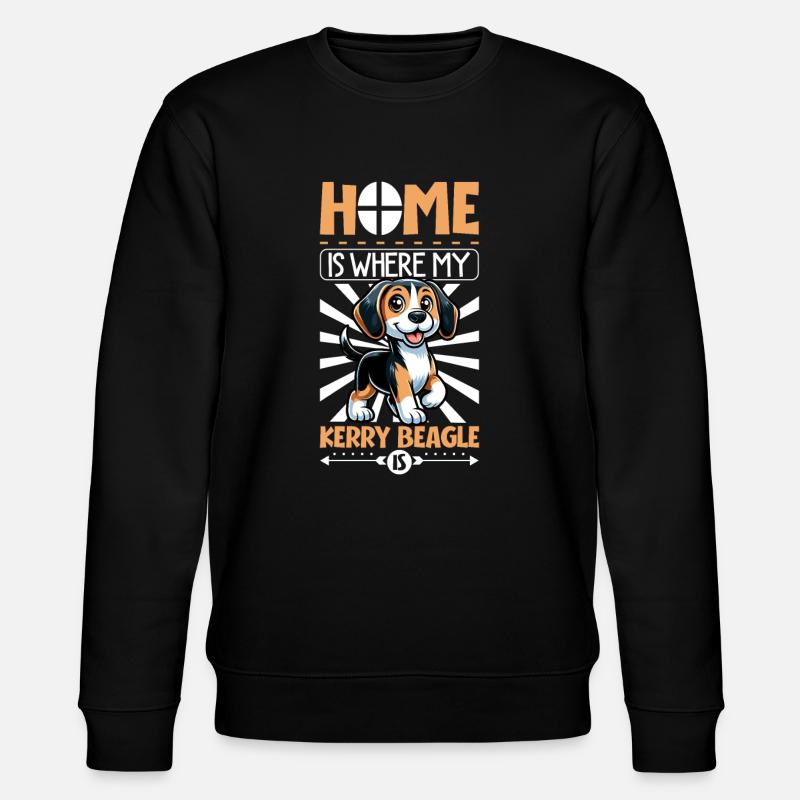 Zuhause - Kerry Beagle - Stanley/Stella Unisex Bio-Sweatshirt CHANGER  - Schwarz
