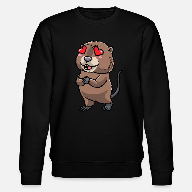 Mignon rat musqué - Sweat bio CHANGER Stanley/Stella Unisexe - noir
