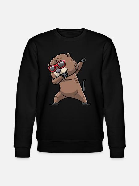 Dancing muskrat rodent - Stanley/Stella CHANGER Unisex Organic Sweatshirt - black