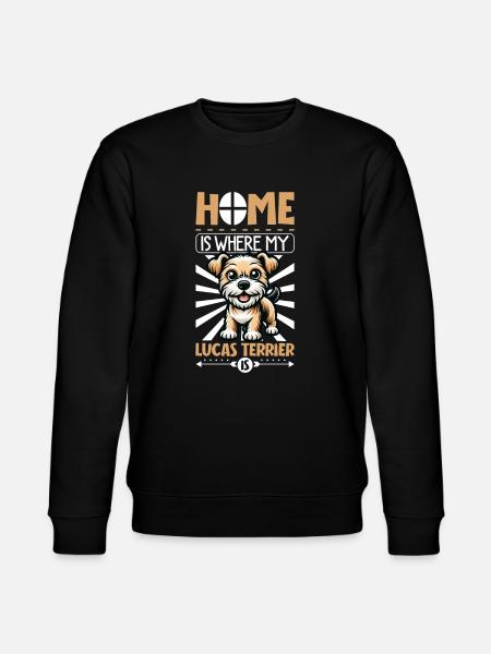 Zuhause - Lucas Terrier - Stanley/Stella Unisex Bio-Sweatshirt CHANGER  - Schwarz
