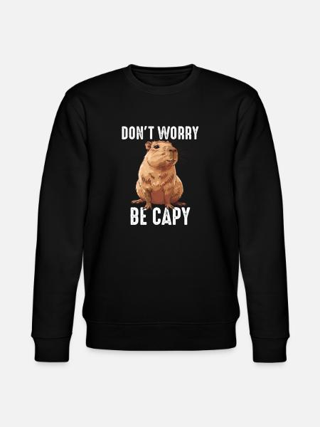 Capybara be capy - Stanley/Stella CHANGER Unisex Organic Sweatshirt - black