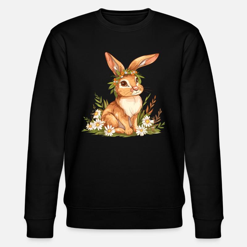 Easter Eostre Pagan Spring - Stanley/Stella CHANGER Unisex Organic Sweatshirt - black