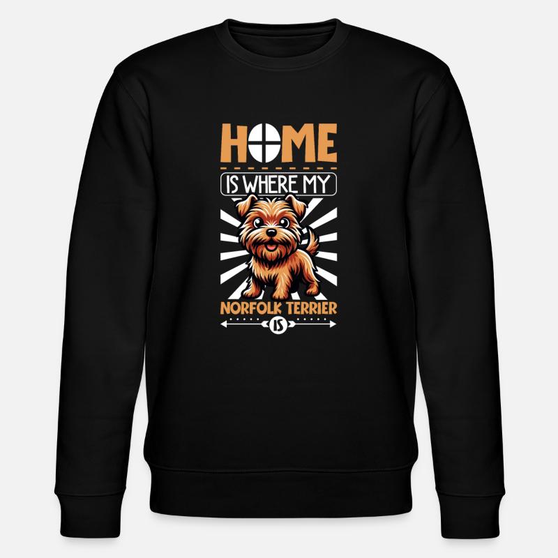 Accueil - Norfolk Terrier - Sweat bio CHANGER Stanley/Stella Unisexe - noir