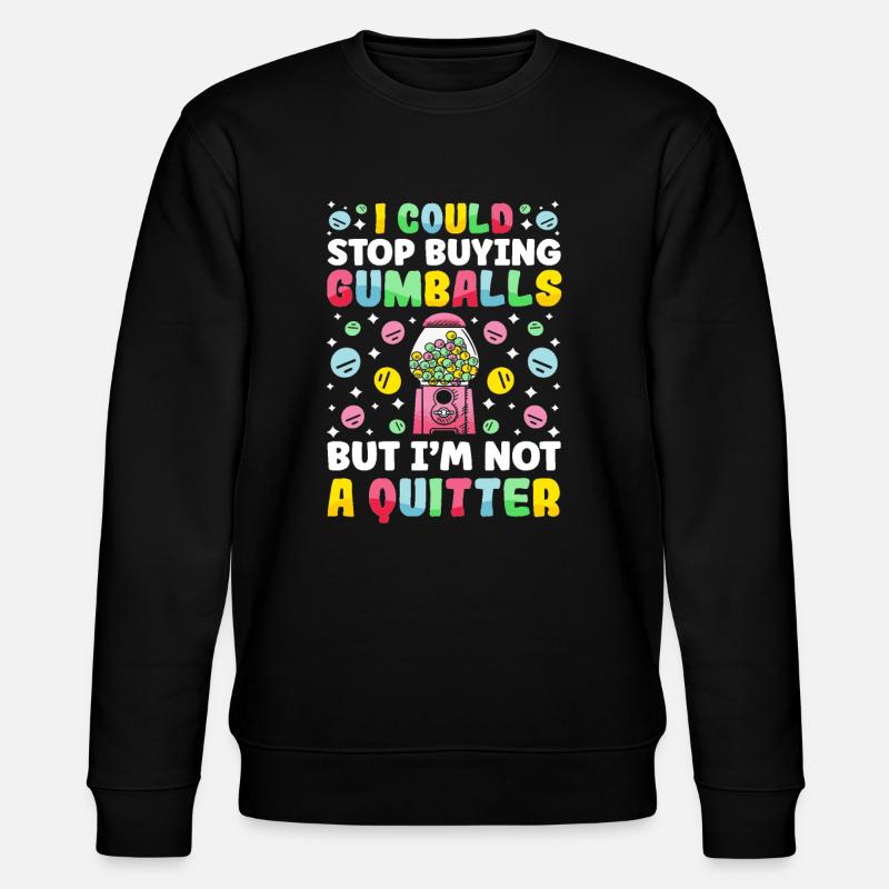 Funny chewing gum machine - Stanley/Stella CHANGER Unisex Organic Sweatshirt - black