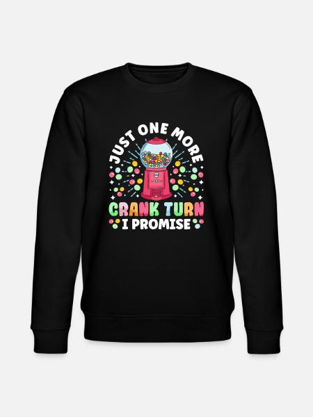 Funny chewing gum machine - Stanley/Stella CHANGER Unisex Organic Sweatshirt - black