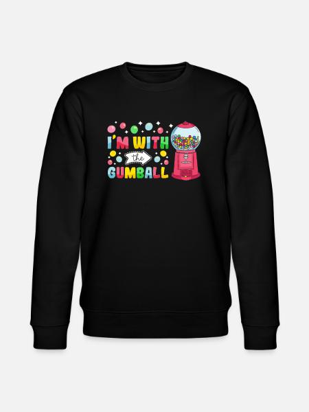 Funny chewing gum machine - Stanley/Stella CHANGER Unisex Organic Sweatshirt - black