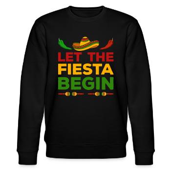 Cinco de Mayo - Stanley/Stella CHANGER Unisex Organic Sweatshirt - black - Front - Nik (191cm) & Marisol (170cm)