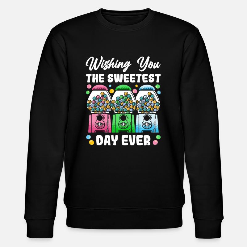 Funny chewing gum machine - Stanley/Stella CHANGER Unisex Organic Sweatshirt - black