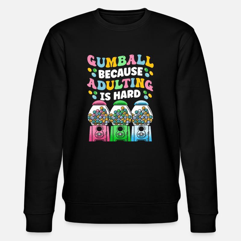 Lustiger Kaugummiautomat - Stanley/Stella Unisex Bio-Sweatshirt CHANGER  - Schwarz