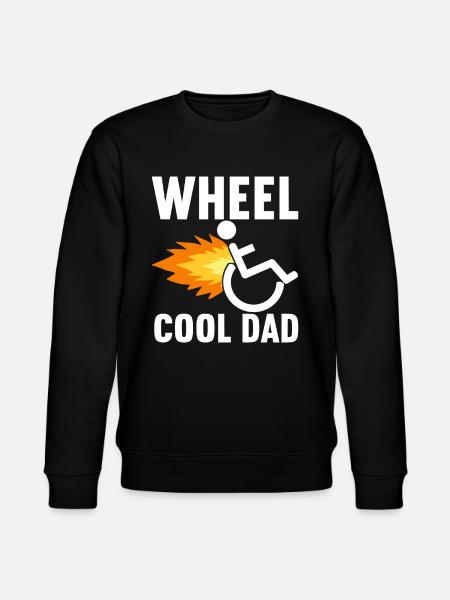 Rollstuhlfahrer Rollstuhl - Stanley/Stella Unisex Bio-Sweatshirt CHANGER  - Schwarz