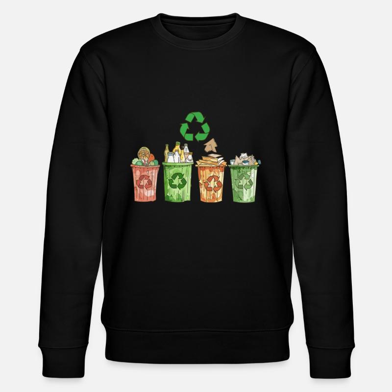 Anti détritus Pas d’environnement Recycler - Sweat bio CHANGER Stanley/Stella Unisexe - noir