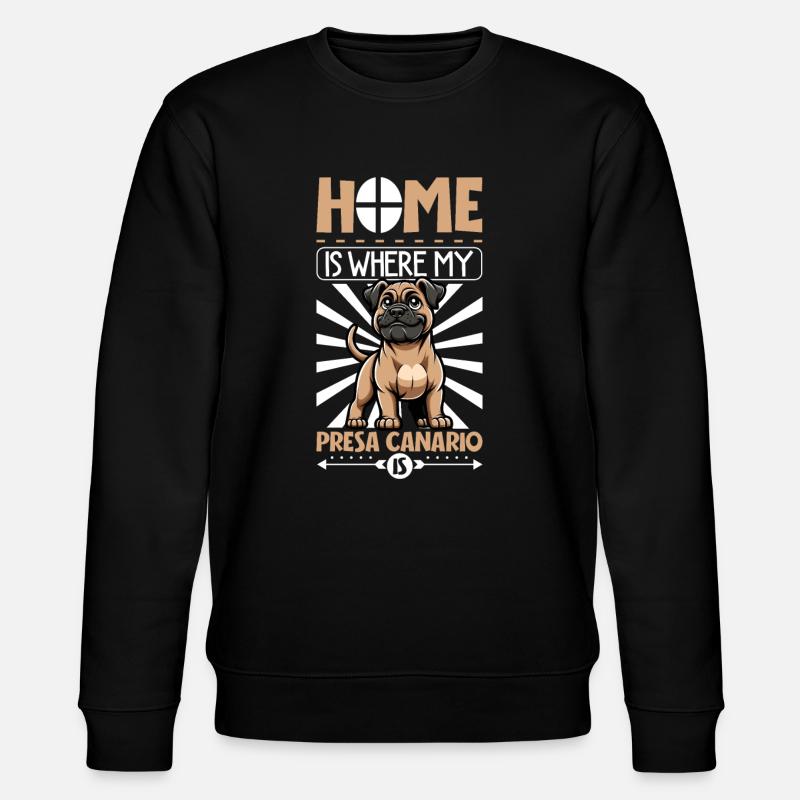 Zuhause - Dogo Canario - Stanley/Stella Unisex Bio-Sweatshirt CHANGER  - Schwarz