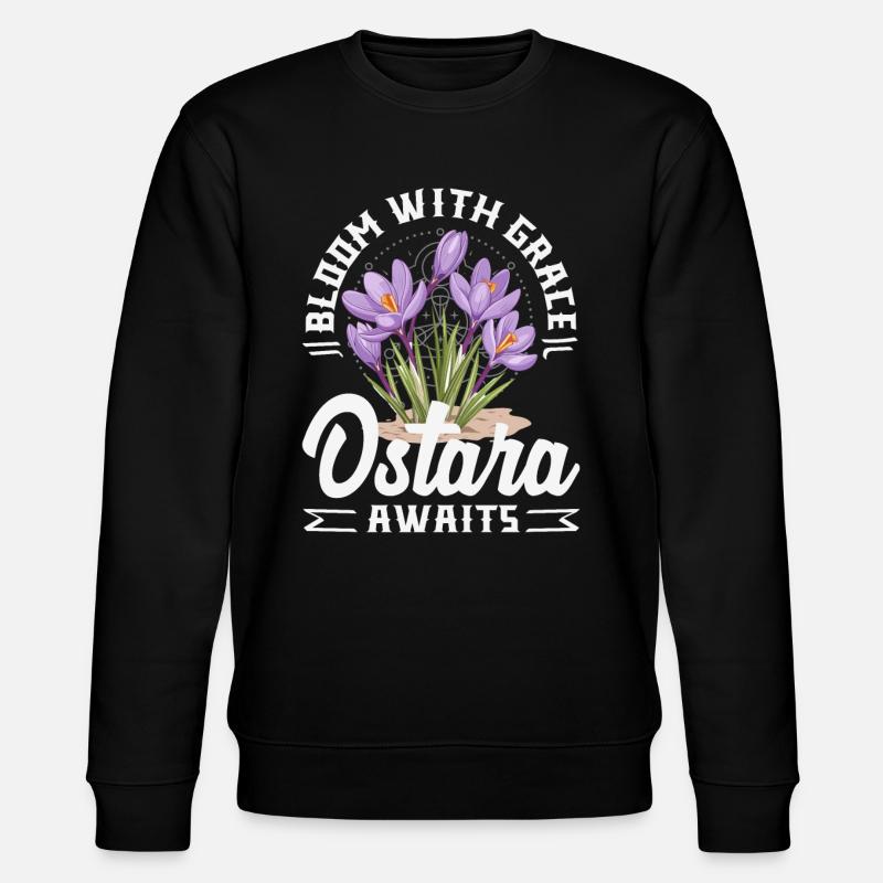 Pâques Eostre Printemps païen - Sweat bio CHANGER Stanley/Stella Unisexe - noir