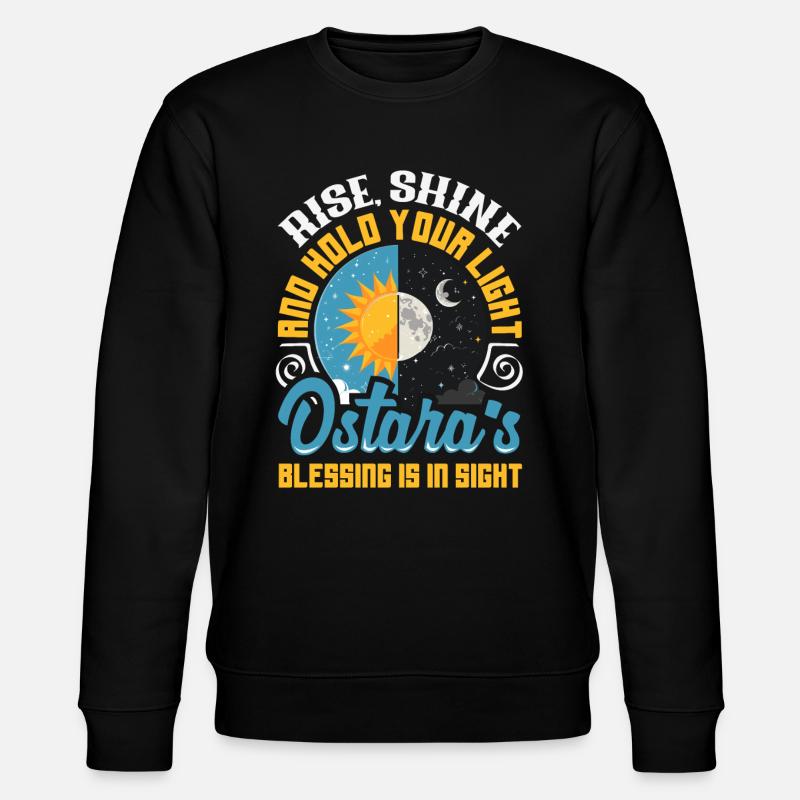 Easter Eostre Pagan Spring - Stanley/Stella CHANGER Unisex Organic Sweatshirt - black