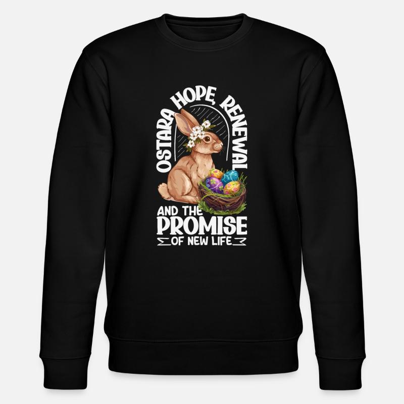 Pâques Eostre Printemps païen - Sweat bio CHANGER Stanley/Stella Unisexe - noir