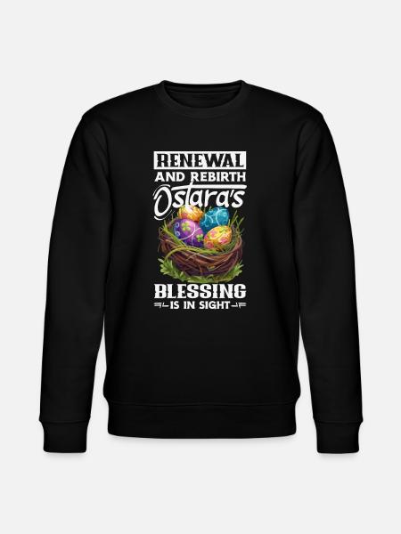 Easter Eostre Pagan Spring - Stanley/Stella CHANGER Unisex Organic Sweatshirt - black