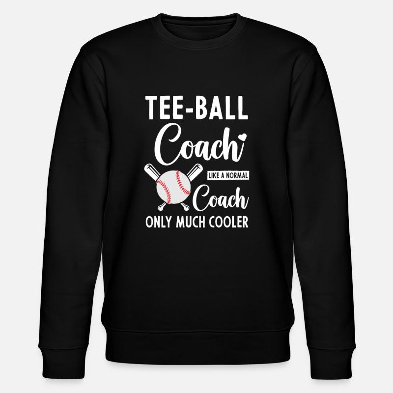 Tee ball coach Tee-ball coach - Stanley/Stella Unisex Bio-Sweatshirt CHANGER  - Schwarz