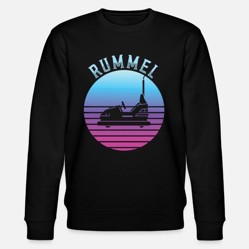 Freizeitpark Kirmes Rummel Autoscooter - Stanley/Stella Unisex Bio-Sweatshirt CHANGER - Schwarz